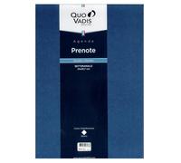 Agenda PRENOTE compatibile con Quo Vadis - Anno 2026 Colore Blu Formato 21x29,7 cm Settimanale 13 Mesi - Lingua italiana con penna a scatto e segnalibro
