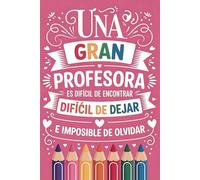 Agenda Profesora 2025 2026: Una Gran Profesora es difícil de encontrar | Regalos Originales Para Profesores