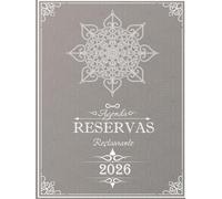 Agenda Reservas Restaurante 2026: Libro profesional de reservas 2026 | 1 día = 2 páginas | Con Directorio de Contactos | Ideal Para Restaurante, Hotel, Bistró, Cafetería | Con Fechas |A4