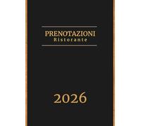 Agenda ristorante 2026 doppia pagina: 1 giorno 2 pagine - Libro prenotazioni per ristorante, hotel, bistro, caffetteria, pizzeria, ristorazione - Giornaliera a4 grande