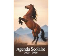 Agenda Scolaire 2025 2026 Animaux: A5 Planificateur 2 jours par page , priorités , objectifs , remarque , organisateur original septembre a juillet