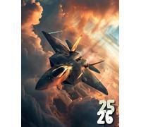 Agenda Scolaire 2025 2026 Avion: Couverture Souple Avion de Chasse, Organiseur Scolaire 11 Mois de (Septembre 2025/Juillet 2026) pour Étudiants ... - Planificateur Journalier 1 Jour Par Page