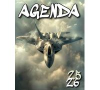 Agenda Scolaire 2025 2026 Avion: Couverture Souple Avion de Chasse, Organiseur Scolaire 11 Mois de (Septembre 2025/Juillet 2026) pour Étudiants ... - Planificateur Journalier 1 Jour Par Page