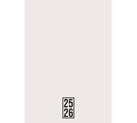 Agenda Scolaire 2025-2026: Blanc | Journalier (une page par jour) | 12x17 cm | 300 pages | Couverture blanche personnalisable | Sept 2025 - juil 2026 | Garçon & Fille | Collège et Lycée