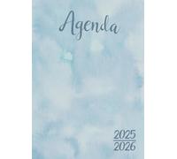 Agenda Scolaire 2025-2026: Bleu Ciel | Journalier (une page par jour) | 12x17 cm | 300 pages | Sept 2025 - juil 2026 | Etudiant | Collège et Lycée | Garçon & Fille | Pas cher