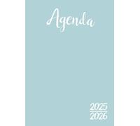 Agenda Scolaire 2025-2026: Bleu Pastel | Journalier (une page par jour) | 12x17 cm | 300 pages | Sept 2025 - juil 2026 | Etudiant | Collège et Lycée | Léger & pas cher | Fille & garçon