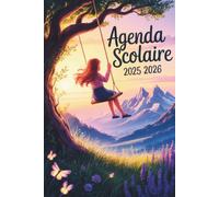 Agenda Scolaire 2025 2026: Cahier de Planification Quotidienne pour Élèves du Primaire, Collège et Lycée | 2 Jours par Page