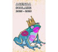 Agenda scolaire 2025 - 2026 : cahier de texte et de devoirs pour étudiants, élèves de primaire, collège et lycée - Couverture prince grenouille originale