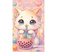 Agenda Scolaire 2025 2026 : Chat Mignon | Journalier, une Page par Jour | Pour Ecolier, Etudiant | Septembre à Juillet |: Couverture Souple | Pour fille, Ado