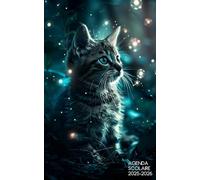 Agenda Scolaire 2025 2026 Chat: Organiseur Planner 1 page par jour │Planificateur Journalier pour Élèves Élémentaire, Collège, Lycée │Fourniture Fille ... et Inspirante │ 6 Mandalas et Citations
