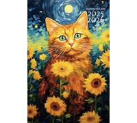 AGENDA SCOLAIRE 2025-2026 CHAT: Pour les amoureux des animaux, chatons | 219 pages : 2 jours par page avec citations motivantes