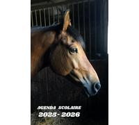 AGENDA SCOLAIRE 2025 2026 - CHEVAL: Calendrier journalier 2025 2026 | 1 jour par page | planificateur pour élève, élémentaire, collégien, lycée et étudiant | Couverture Animaux