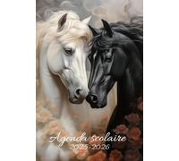AGENDA SCOLAIRE 2025-2026 CHEVAL: Pour les passionnés de chevaux - Planificateur Journalier de aout à juillet | Collège, Lycée pour Fille et Garçon | Format a5