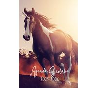 AGENDA SCOLAIRE 2025-2026 CHEVAL: Pour les passionnés de chevaux - Planificateur Journalier de aout à juillet | Collège, Lycée pour Fille et Garçon | Format a5