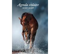 AGENDA SCOLAIRE 2025-2026 CHEVAL: Pour les passionnés de chevaux - Planificateur Journalier de aout à juillet | Collège, Lycée pour Fille et Garçon | Format a5
