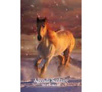 AGENDA SCOLAIRE 2025-2026 CHEVAL: Pour les passionnés de chevaux - Planificateur Journalier de aout à juillet | Collège, Lycée pour Fille et Garçon | Format a5
