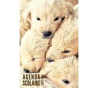 Agenda Scolaire 2025 2026: Chiot - Journalier 1 Jour par Page Pour Filles et Garçons en Primaire, Collège, CP, CE1, CE2, CM1, CM2 | De Septembre 2025 à Juillet 2026