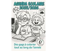 Agenda scolaire 2025/2026: Des gags à colorier tout au long de l'année