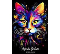 Agenda Scolaire 2025 2026 Fille Garcon Chat Mignonne: Souple Pratique avec Beaucoup d'espace pour noter de Septembre à Juillet pour Etudiant de Primaire, Collège, Lycé, CP, CE1, CM1 et CM2
