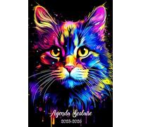 Agenda Scolaire 2025 2026 Fille Garcon Chat Mignonne: Souple Pratique avec Beaucoup d'espace pour noter de Septembre à Juillet pour Etudiant de Primaire, Collège, Lycé, CP, CE1, CM1 et CM2