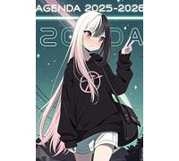 Agenda Scolaire: 2025-2026 Fille Manga: Anime & K-Pop | Journalier - 1 Page par Jour | Format A5 | Pour Collège, Lycée & Étudiantes | Thème Étoiles & Univers Galactique | En Français