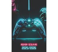 Agenda Scolaire 2025/2026 Gamer Journalier: Planificateur Bi-jour deux jours par page | Organisateur de Sept 2025 à Juil 2026 | Pour Garçons de ... | Thème Gaming & geek Manette de Jeux Néon