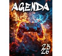 Agenda Scolaire 2025 2026 Gaming: Couverture Gamer & Manette de Jeux Vidéo pour Garçon, Organiseur Scolaire 11 Mois de (Septembre 2025/Juillet 2026) ... - Planificateur Journalier 1 Jour Par Page