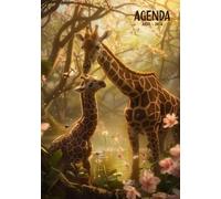 AGENDA SCOLAIRE 2025 2026 Girafe: Planificateur scolaire journalier | Un jour par page avec Horaires