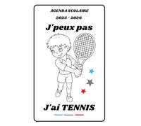 AGENDA SCOLAIRE 2025 2026 - J’PEUX PAS J’AI TENNIS: Calendrier journalier 2025 2026 | 1 jour par page | planificateur pour élève, élémentaire, collégien, lycée et étudiant | Couverture Sport