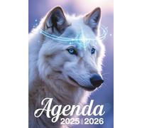 Agenda scolaire 2025 2026: Planificateur Journalier pour organiser l'année scolaire, 1 Jour 1 Page, pour Étudiant Collège, Lycée | Couverture loup | Format A5