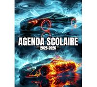Agenda Scolaire 2025 2026 Voiture: Couverture Souple Voiture de Course, Organiseur Scolaire 11 Mois de (Septembre 2025/Juillet 2026) pour Étudiants ... - Planificateur Journalier 1 Jour Par Page