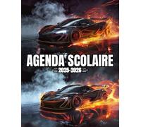 Agenda Scolaire 2025 2026 Voiture: Couverture Souple Voiture de Course, Organiseur Scolaire 11 Mois de (Septembre 2025/Juillet 2026) pour Étudiants ... - Planificateur Journalier 1 Jour Par Page