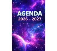 Agenda Scolaire 2026-2027: Espace | Bi-Journalier | 13x20 cm | Format optimisé | 140 pages | mi-août 2026 - juillet 2027 | Français | Adapté à tous les niveaux | Pas cher