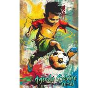 Agenda Scolaire 2026 2027: Journalier avec calendrier annuel et sections dédiées au suivi des cours et à la prise de notes, pour les amateurs de football.