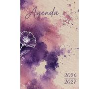 Agenda Scolaire 2026-2027: Peinture aquarelle| Bi-Journalier | 13x20 cm | Format optimisé | 140 pages | mi-août 2026 - juillet 2027 | Français | Adapté à tous les niveaux | Pas cher
