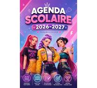 Agenda Scolaire 2026-2027: Planner Scolaire kpop pour Filles - Devoirs, Cours, Notes et Emploi du Temps