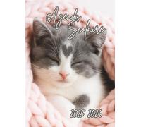 Agenda Scolaire: Chat, Chaton | 1 Page Par Jour | Étudiant, Lycée, Collège, Primaire, CP, CE1, CE2, CM1, CM2 Pour la Rentrée Scolaire | Pour Enfant, Fille, Garçon, Ado