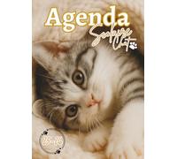 Agenda Scolaire Chat: Intérieur en couleur - Des Faits Incroyables chaque semaine - Pour élèves de primaire CP, CE1, CE2, CM1, CM2, collège et lycée - Format 12 x 17 cm