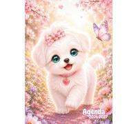 Agenda Scolaire: Chien Mignon, Chiot, Animaux Mignons | Journalier, une Page par Jour | Format Standard, 12 x 17 cm | De Septembre à Juillet | Pour ... | 280 pages | Pour Fille, Enfant, Ado