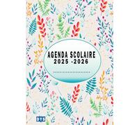 AGENDA SCOLAIRE DYS 2025-2026: Spécial Enfants DYS & en Difficulté d’Organisation / Thème fleurs