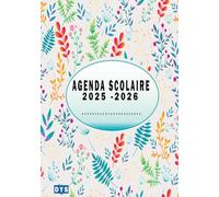 AGENDA SCOLAIRE DYS 2025-2026: Spécial Enfants DYS & en Difficulté d’Organisation / Thème fleurs
