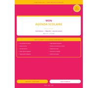 Agenda Scolaire Enfant Non Daté : Organisateur de Devoirs, Journal de Lecture & Fixation d'Objectifs pour CP à CM2 (6-10 Ans)