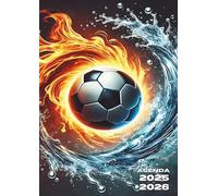 Agenda Scolaire Football: Journalier, une Page par Jour | 12x17 cm, Format Standard | Septembre à Juillet | Ecole Elémentaire, Primaire, Collège, ... Fille, Garçon, Ado, Ballon, Sport, Foot