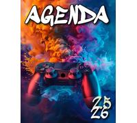 Agenda Scolaire Gamer 2025 2026: Couverture Gaming Manette de Jeux Vidéo pour Garçon, Organiseur Scolaire 11 Mois de (Septembre 2025/Juillet 2026) ... - Planificateur Journalier 1 Jour Par Page