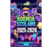 Agenda Scolaire Gamer 2025-2026: Journal Quotidien et Planificateur Hebdomadaire | Design Gamer Noir et Blanc | Planner Étudiant pour Fans de Jeux Vidéo
