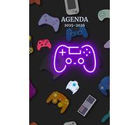Agenda scolaire journalier 2025-2026-Manette jeux vidéo - console de jeu - garçon (12.85x19.84 cm) 1 page par jour