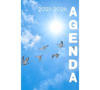 Agenda scolaire journalier 2025-2026-Thème animaux-Oiseau-Oies sauvages(12.85x19.84 cm) 1 page par jour