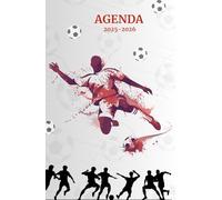 Agenda scolaire journalier 2025-2026-Thème sport-Football-Ballon (13.34x20.32 cm) 1 page par jour: Couverture 2
