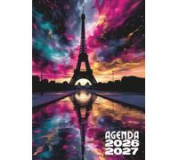 Agenda Scolaire Paris: Journalier, une page par jour, en français, design inspiré de la capitale française et de son élégance