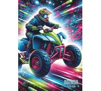 Agenda Scolaire Quad: Un Jour par Page, Journalier | 12x17 cm, De Septembre à Juillet, Format Standard | Ecole, Collège, 6eme, 5eme, 4eme, 3eme, ... Adolescent | Sport mécanique, Moto, Quad 4x4